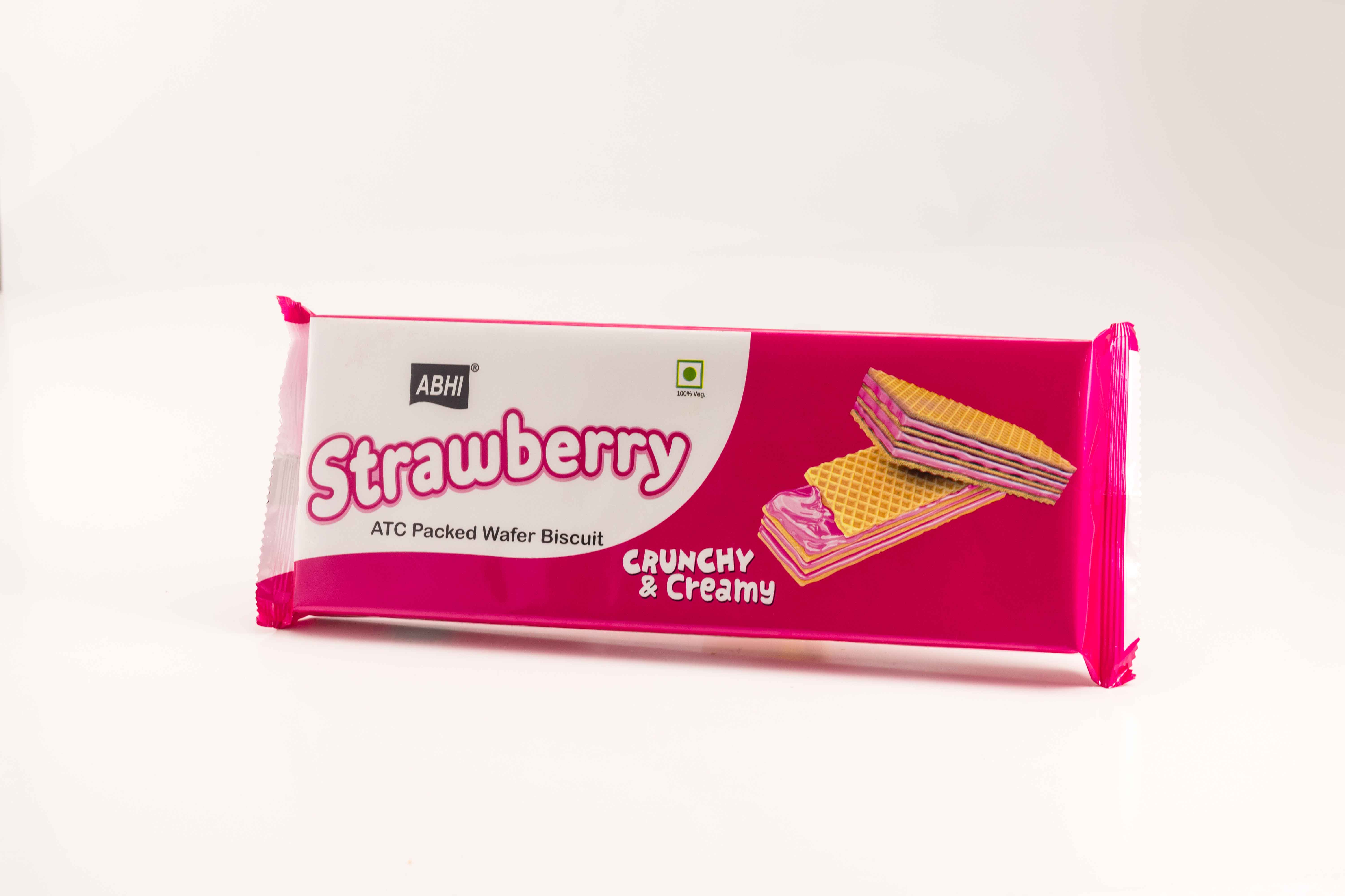 Large Wafer Biscuit - Strawberry