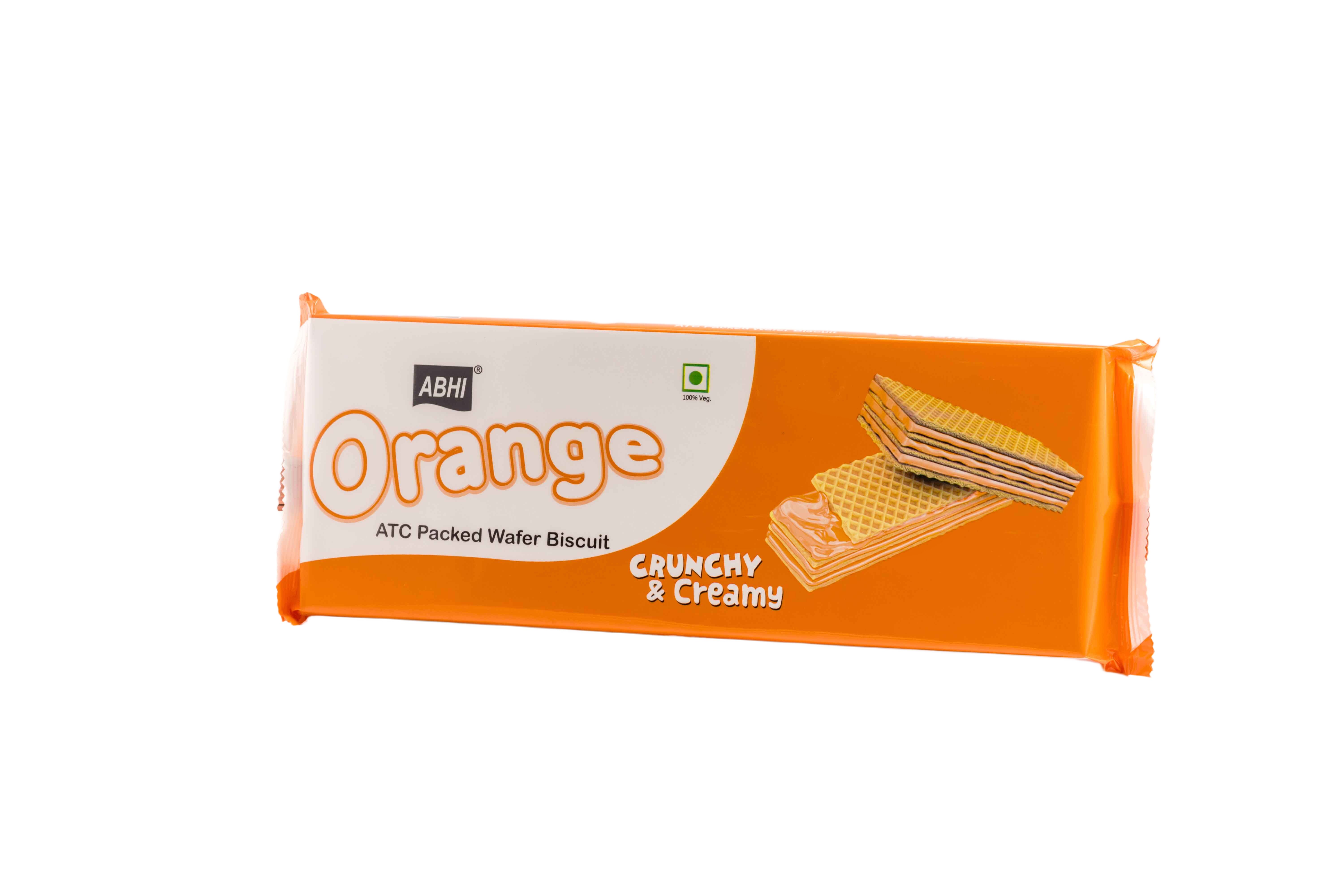Large Wafer Biscuit - Orange